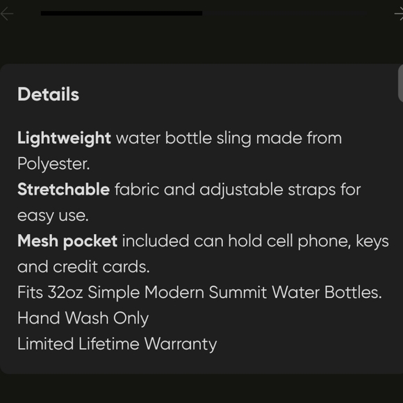 Simple Modern Adventure Water Bottle Sling - Picture 15 of 16